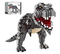 CSNRHG Dinosaur Tyrannosaurus Rex Model Decor Micro Mini Blocks Velociraptor Building Blocks Toy Birthday for Age 6+ Children Adults Teens 1530 Pieces