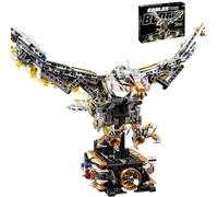 CSNRHG Mechanical Eagle Building Block Set 3D Poseable Model with Articulated Wings & Talons STEM Toy for Kids & Adults for Engineering, Nature & Animal Lovers