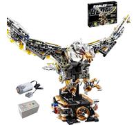 CSNRHG Mechanical Eagle Building Block Set 3D Poseable Model with Articulated Wings & Talons with Motor STEM Toy for Kids & Adults Ideal Gift for Engineering, Nature & Animal Lovers