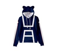 CSOCKS MHA Cat Ears Hoodie Cute Deku Todoroki Shoto Cosplay Hoodie Sweatshirt Pullover for Girls Women
