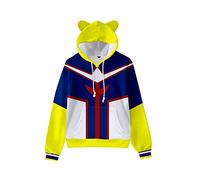CSOCKS MHA Cat Ears Hoodie Cute Deku Todoroki Shoto Cosplay Hoodie Sweatshirt Pullover for Girls Women