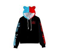 CSOCKS MHA Cat Ears Hoodie Cute Deku Todoroki Shoto Cosplay Hoodie Sweatshirt Pullover for Girls Women