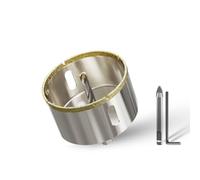 CSOOM 70 mm Glass Drill Hole Saw with 2 x Centring Drills, Drill Bit Tile Drill Bit for Glass, Tile, Ceramic, Marble, Limestone