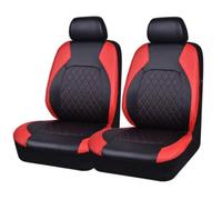 CSPYBGXOF 2 Pieces Leather Car Seat Covers for Nissan Rogue Sentra Serena Kicks Leaf Navara, Front Seat Protectors, Waterproof Breathable Quilted Automotive Interior Accessories,D