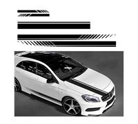 CSPYBGXOF Car Hood Stripe Sticker, for Seat Ibiza IV Hatchback 2012-2017 / Ibiza V Hatchback 2017-2024 Waterproof Car Hood Stripe Sticker Auto Personality Decal Accessories Car Side Stickers