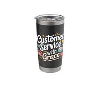 CSR Call Center Agent, Customer Service with Grace Stainless Steel Insulated Tumbler