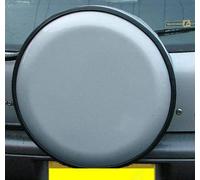 CSS S-1990 SEMI RIGID TYRE WHEEL COVER 4X4 VAN CARAVAN TRAILER PLASTIC REAR COVER SILVER (31" LARGE)