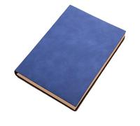 CSSHNL Leather Notebook A5 Multi-color Large Popular Retro Sheepskin Business Office Notebook, Postgraduate Entrance Examination(Blue)