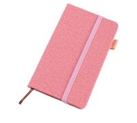 CSSHNL Leather Notebook A6 Notebook Portable Pocket Notepad Memo Diary Planner Agenda Organizer Sketchbook Office Stationery(Pink)