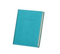 CSSHNL Leather Notebook Mini Notebook A6 Portable Pocket Notepad 80GSM - 192 Pages Memo Diary Planner Agenda Organizer Office Supply Stationery(Cyan)