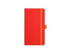 CSSHNL Leather Notebook Mini PU Leather Notebook, Hardcover And Slipcase Design 100 Pages/200 Pages A6 6.88inch×3.7inch(Red)