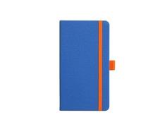 CSSHNL Leather Notebook Mini PU Leather Notebook, Hardcover And Slipcase Design 100 Pages/200 Pages A6 6.88inch×3.7inch(Blue)