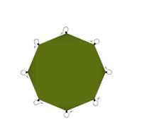 CSSHNL Picnic Blanket Picnic Mats Octagonal Mat 3.2x3.2m For Pyramid Hot Tent Ground Sheet For Waterproof Outdoor