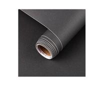 CSSHNL Self Adhesive Wallpaper 1/3/5m Matte Wallpaper White/Grey/Black Vinyl Self-Adhesive for Wall Shelf Liner Table Door Living Room Contact Paper Decor(Matte Dark Gray,40cmx6M)