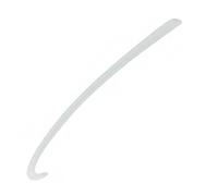 CSSHNL Shoe Horn 1 PC Shoe Accessories Plastic Long Shoehorn Plastic Shoehorn Long Shoe Lifter Curved Hook Design Lazy Man Shoes Portable(WHITE)