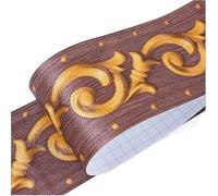 CSSHNL Wallpaper Border Self Adhesive Wall Skirting Border Sticker Waterproof Wallpaper Floral Vintage Home Decor(14)