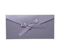 CSSHNL Wedding Invitations 10pcs Vintage Iridescent Paper Envelopes for Letters Mailers Set Kraft Letter Envelope for Wedding Invitation Postcards(Long-Silver-White)