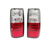 CSSPDM 12V automotive compatible Car Rear Brake Tail Light Assembly Reflector Warning Lamp For Toyota For Land Cruiser FJ80 LC80 FZJ80 1991-1997(Red and White)