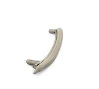 CSSPDM Car Interior Left Right Passenger Door Pull Handle with Outer Leather Cover Trim for X5 X6 F15 F16 14-18 Plastic Armrest(Oyster Left5)
