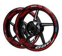 CSSPDM Easy to install Motorcycle Wheel Sticker Wheel Sticker Decal Accessories For S&uzuki GSF650 GSF 650 Bandit Set(Style 1)