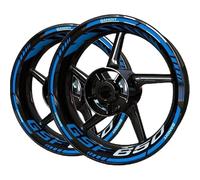 CSSPDM Easy to install Motorcycle Wheel Sticker Wheel Sticker Decal Accessories For S&uzuki GSF650 GSF 650 Bandit Set(Style 5)