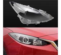 CSSPDM For Mazda 3 For Axela 2014-2016 Headlamp Case Car Front Glass Cover Head Light Lens Caps Lamp Mask Lampshade Shell Daytime Running Lights(Right)