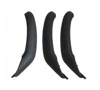CSSPDM LHD RHD Car Interior Pull Handle Leather Outer Cover Trim Replacement for X3 X4 10-16 F25 F26 Plastic Armrest(LHD Set Black10)