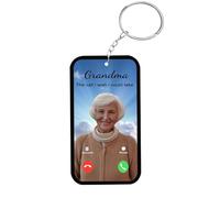 CSstone The Call I Wish I Could Make Keyring Personalised Memorial Sympathy Keepsake Gift Heaven Picture Keychain For Loss One