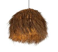 CSSYKV 15.7'' Farmhouse Rattan Chandelier Hand Woven Deiling 1-Light Rattan Basket Pendant Light for Dining Room Fixtures Modern Farmhouse Chandelier for Rustic Master Bedroom Kitchen Hallway Foyer
