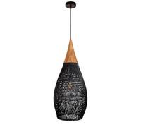CSSYKV Boho Rattan E27 Hanging Light Fixture Creative Wood Ceiling Lamp Hanging Chandelier Handmade Lampshade Vintage Wicker Pendant Light for Dining Room, Kitchen Island, Living Room H55cm