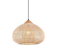 CSSYKV Dome Chandelier Hanging Lights Fixture for Bedroom Bamboo Lantern Hanging Light Fixtures, Natural Color Japanese Style Hanging Lamp for Farmhouse Home Dining Kitchen