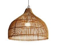 CSSYKV Modern Woven Pendant Light Fixtures Handmade Rattan Shade Lamp Bohemian Chic Wicker Coastal Retro Hanging Chandelier Country Kitchen Island Bar Bamboo Ceiling Lighting 40 * 30cm