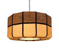 CSSYKV Nordic Style Rattan Pendant Lights for Dining Rooms 3 Headlight Fixtures Japanese Wabi-sabi Lantern Creative Bamboo Rattan Weaving Light for Living Rooms, Stairwells Decorative Lighting