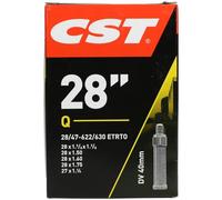 CST 071702 Bicycle tube. Black 28 x 1 1/8-1.75" 28/47-622/635 DV40 mm