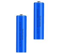 CSTAL 3.7V 2000Mah Rechargeable Button Cap Li-Ion Battery, High Performance Backup Battery, for Headlamps Strong Light Flashlights, 2 Pcs