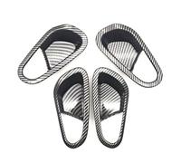 Cstearqp Car Interior Modification for Jeep for Avenger ABS Carbon Fiber Color Door Handle Panel Cover(Carbon Fiber)