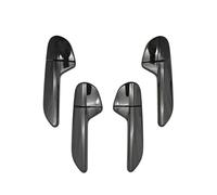 Cstearqp Car Interior Modification for Jeep for Avenger ABS Carbon Fiber Color Interior Door Handle Decoration Cover(Glossy Black)