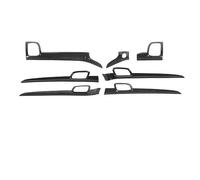 Cstearqp Car Interior Modification for Jeep for Grand for Cherokee 2014-2024 Car Center Console Decoration Panel Cover/Inside Door Grab Handle Trim(Right-Carbon Look A)