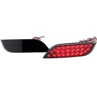 Cstearqp Rear Tail Light Bumper For Subaru For Impreza For WRX 2008 2009 2010 2011 2012 2013 2014 2015-up Ail Light Car 2Piece LED Bumper Reflector Lights(2Piece black LENS)