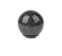 Cstearqp Universal Oval/Sphere Carbon Fiber Manual Gear Shift Knob with 3 Adapter for Most Car Decorations Classic Shifter Handle(WGZ-YX)