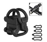 CSTEBOKE sofirn Universal Bicycle Mount for Torch, Fits 10-40 mm, 360° Adjustable, Very Flexible, Suitable for SP35T, SR12, Straight and Angled Torches