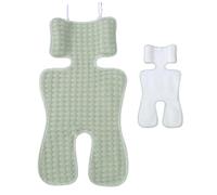 cStroller Cooling Pad for Baby, Reusable Cooler Mat, 1200D Ice Silk and 600D Ice Silk Interwoven Breathable Cooling Cushion, Ideal for Stroller, Child Safety Seat and Toddler High Chair, 70x34cm