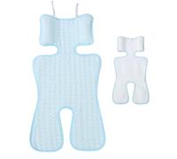 cStroller Cooling Pad for Baby, Reusable Cooler Mat, 1200D Ice Silk and 600D Ice Silk Interwoven Breathable Cooling Cushion, Ideal for Stroller, Child Safety Seat and Toddler High Chair, 70x34cm