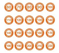CSV TECH 20PCS Golf Club Distance Markers - Golf Ball Marker to Avoid Club Confusion, Improve Accuracy and Scoring - Fits All Golf Club Grip Holes, Universal Fit Golf Accessories