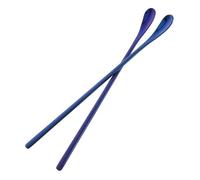 CSXMONEY 2Pcs Reptile Food Spoons, 304 Stainless Steel Reptile Fruit Mixing Stirring Food Feeding Spoons