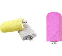 CSXMONEY 3Pcs Lava Ledge, Lava Ledge Birds Rats Chinchillas, Teeth Grinding Lava Block for Rabbits, Random Color