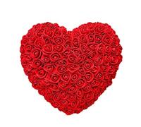 CSXMONEY Artificial Rose Heart, Romantic Roses Artificial Flower Gifts, for Her Anniversary, Birthday, Mothers Day, Valentine's Day