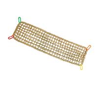 CSXMONEY Bird Hammock Mat with Hooks, Natural Seagrass Woven Net, for Cockatiel Hamster Guinea Pig Rats Hamster Parakeet