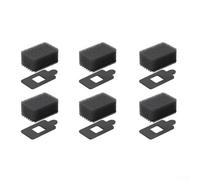 CSXMONEY Mic Cover Foam, Mic Windscreen, for Insta360 X5 X4 X3 Camera, Outdoor Wind Noise Reduction by (6pcs)
