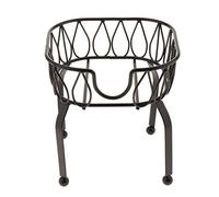 CSXMONEY Stand for Glass Dispenser, Freestanding Shelf for Beer Jar, for Home Party Bar Wine Juice Tea Lemonade (Black-M)